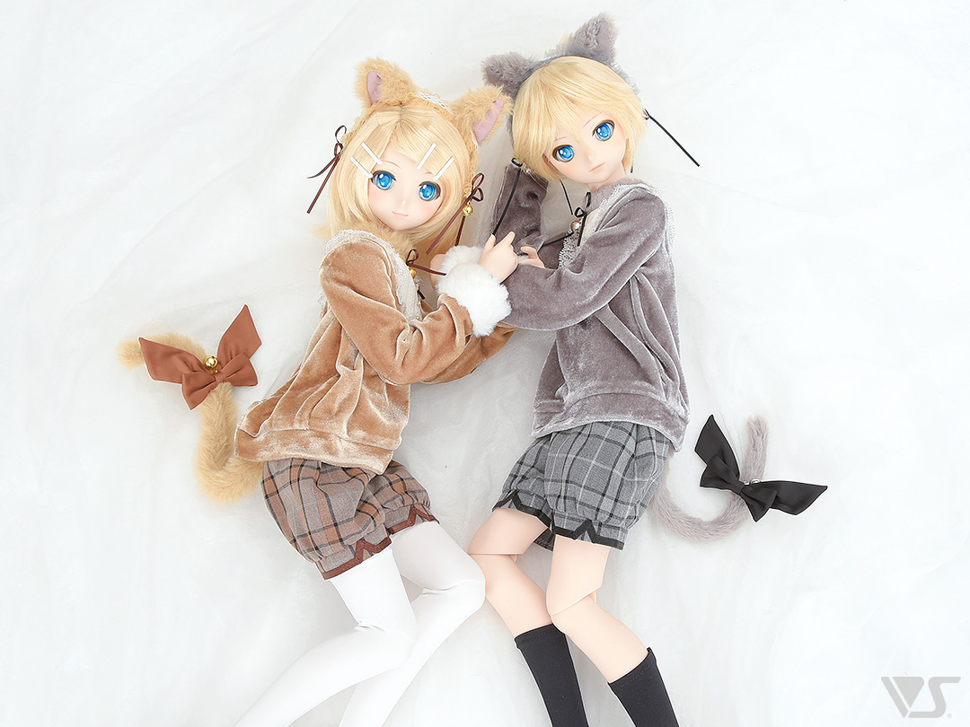 ふんわりねこちゃんセット（グレー）