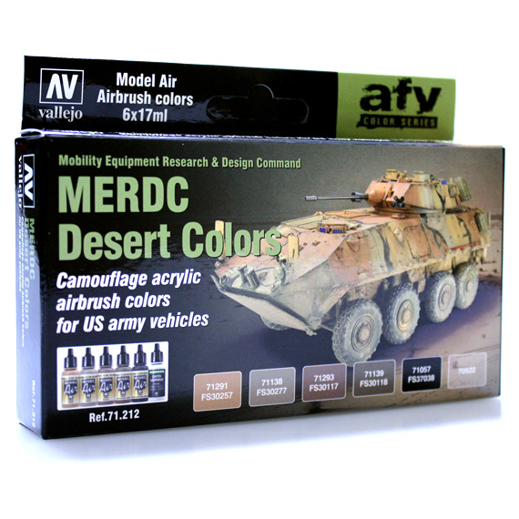 71212 現用米軍MERDC砂漠迷彩セット(6色)