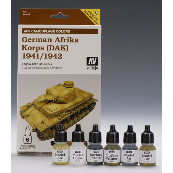 78409 ドイツ・アフリカ軍団セット1941~42用 (6色)